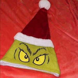 The Grinch Santa Hat Christmas Holiday Party Red and Green Design